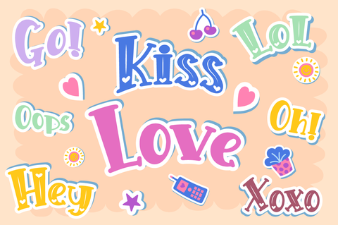 Pinky Style - Lovely Craft Font Font Attype studio 