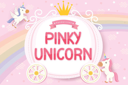 Pinky Unicorn Font Graphicxell 