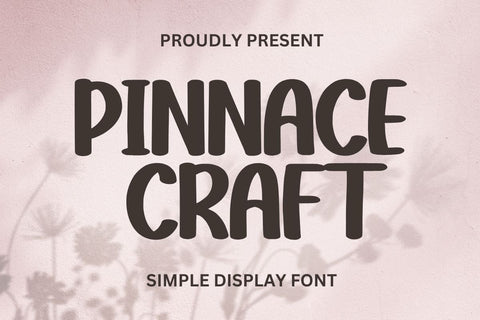 Pinnace Craft - Simple Display Font Font Masyafi Studio 