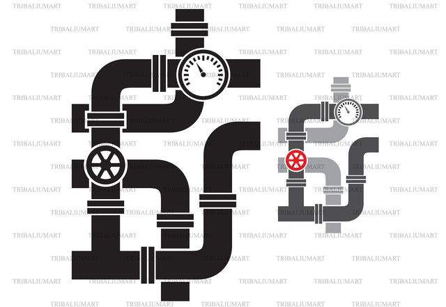 Pipe with valve SVG TribaliumArtSF 