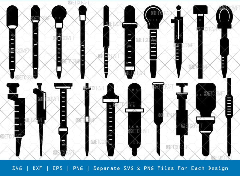 Pipette Silhouette Svg Cricut Cut Files Png Bundle, SB01011 SVG ETC Craft 