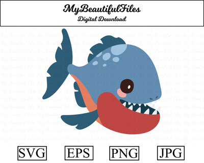 Piranha - Animal SVG MyBeautifulFiles 