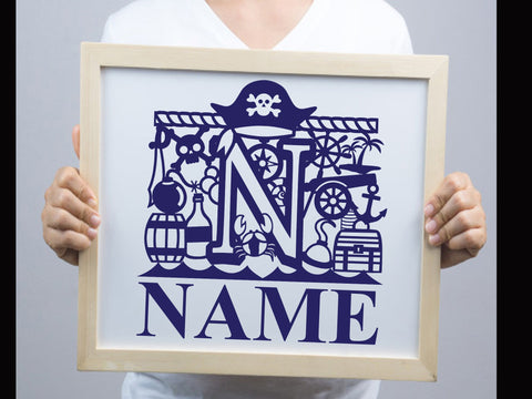 Pirate Birthday Paper cut SVG Johan Ru designs 