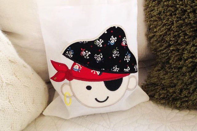 Pirate Boy Applique Embroidery Embroidery/Applique Designed by Geeks 