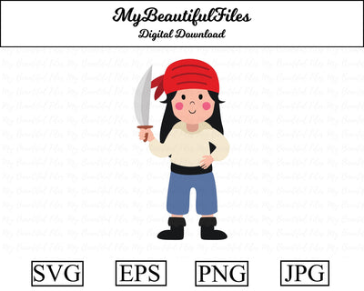 pirate female SVG MyBeautifulFiles 
