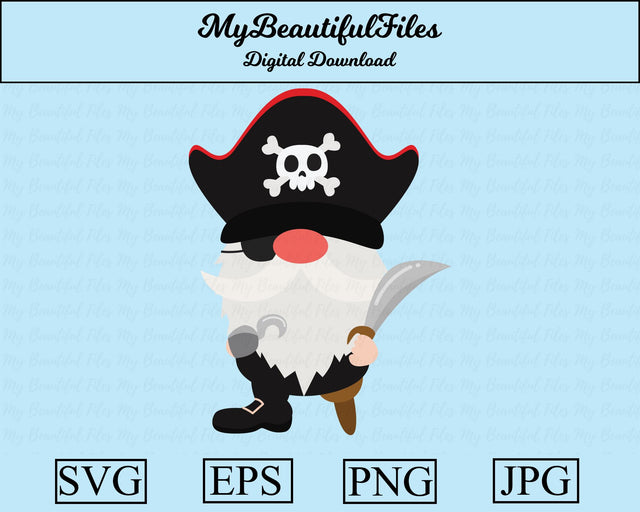 pirate gnome SVG MyBeautifulFiles 