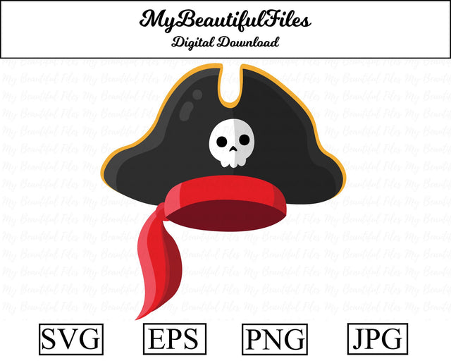 pirate hat SVG MyBeautifulFiles 