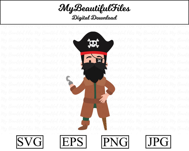 pirate male SVG MyBeautifulFiles 