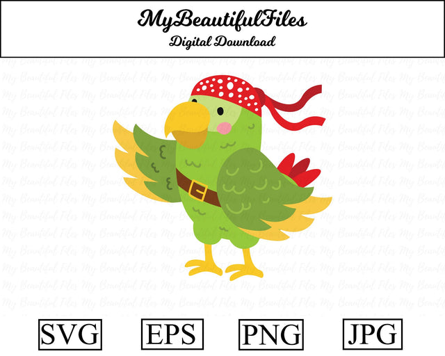 pirate parrot SVG MyBeautifulFiles 