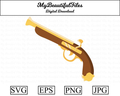 pirate pistol SVG MyBeautifulFiles 