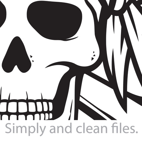 Pirate skull, red bandana and crossed bones SVG TribaliumArtSF 