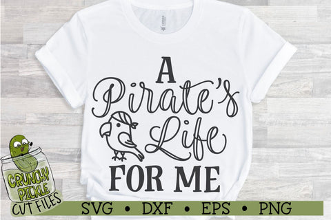 Pirate's Life for Me Parrot SVG Cut File SVG Crunchy Pickle 