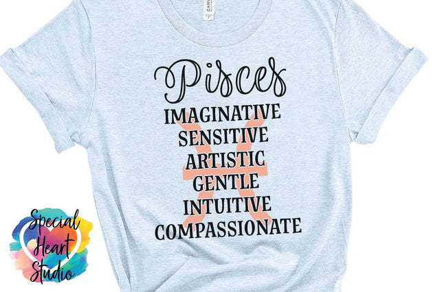 Pisces Zodiac Sign SVG Special Heart Studio 