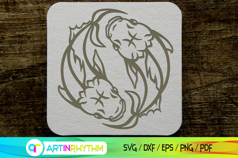 Pisces Zodiac sign svg SVG Artinrhythm shop 