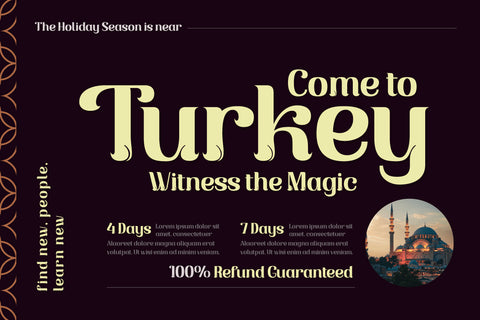 Piskote | Display Font Font twinletter 