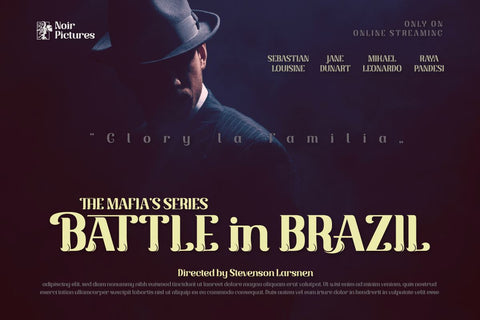 Piskote | Display Font Font twinletter 