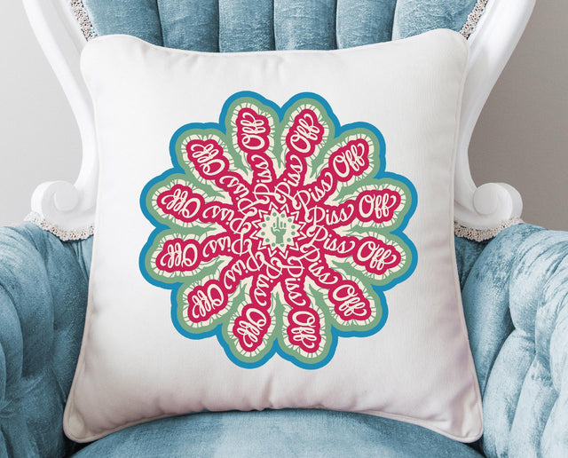 Piss Off Mandala SVG Design SVG Crafting After Dark 