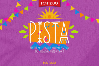 Pista Ethnic Tribal Ancient Font Font FontDuo 