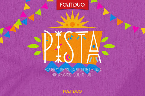Pista Ethnic Tribal Ancient Font Font FontDuo 