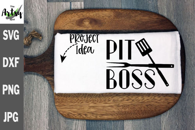 Pit Boss svg - BBQ apron svg - Father's Day SVG The Artsy Spot 