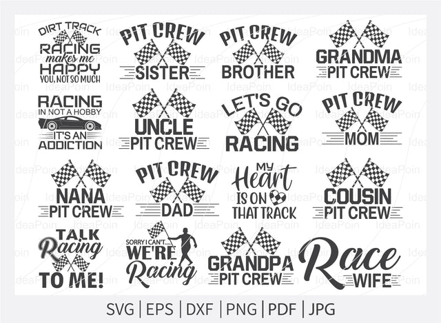 Pit Crew svg, Pit Crew Family svg, Racing sayings svg, Pit Crew svg Bundle, Car Racing Quote svg, Racing Svg, Car Racing png, Racing Svg SVG Dinvect 