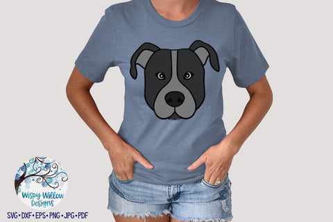 Pitbull Dog SVG SVG Wispy Willow Designs 