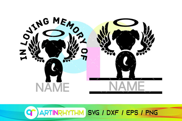 Pitbull Pet Dog Memorial SVG SVG Artinrhythm shop 