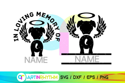 Pitbull Pet Dog Memorial SVG SVG Artinrhythm shop 