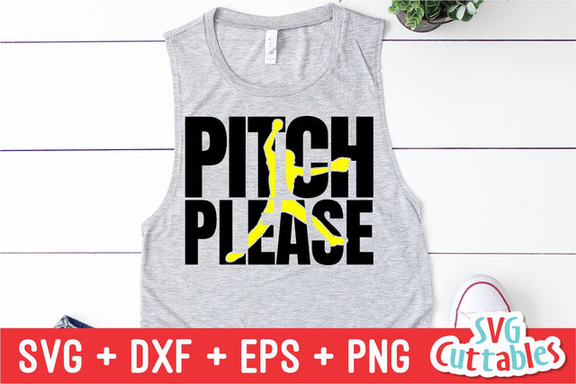 Pitch Please Softball SVG Svg Cuttables 