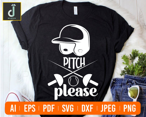 Pitch Please svg, Baseball SVG, Baseball Mom, Sports SVG SVG Alihossainbd 