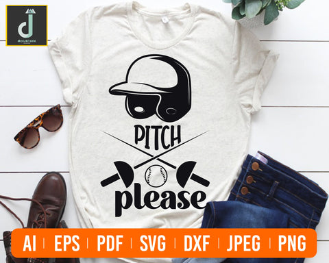 Pitch Please svg, Baseball SVG, Baseball Mom, Sports SVG SVG Alihossainbd 