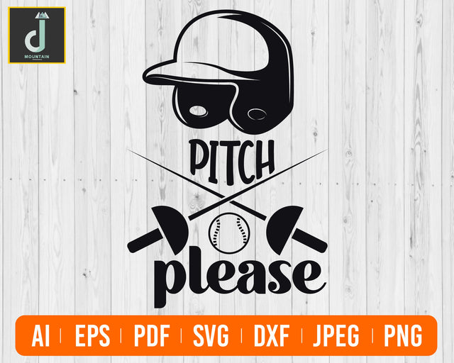 Pitch Please svg, Baseball SVG, Baseball Mom, Sports SVG SVG Alihossainbd 