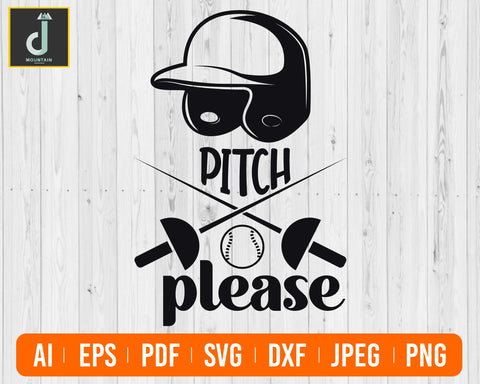 Pitch Please svg, Baseball SVG, Baseball Mom, Sports SVG SVG Alihossainbd 