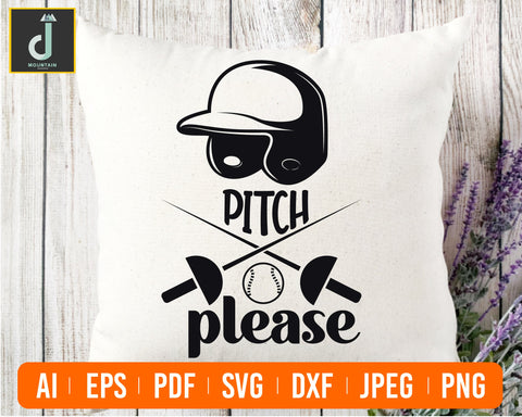 Pitch Please svg, Baseball SVG, Baseball Mom, Sports SVG SVG Alihossainbd 