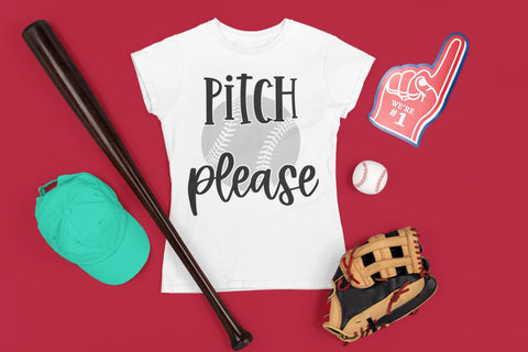 pitch please svg, baseball svg, funny, sarcastic SVG Brushed Rose 