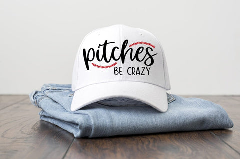 Pitches Be Crazy Baseball SVG SVG Pickled Thistle Creative 