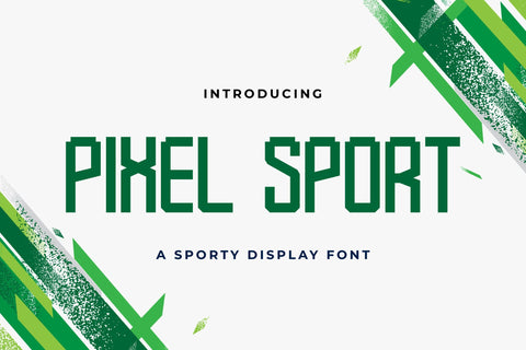 Pixel Sport - Sporty Display Font Font StringLabs 