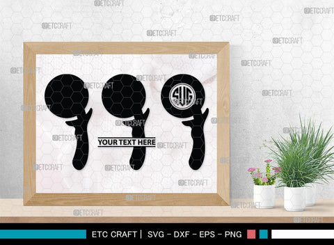 Pizza Cutter Monogram, Pizza Cutter Silhouette, Pizza Cutter SVG, Pizza Wheel Svg, Cutter Svg, Circle Knife Svg, SB00173 SVG ETC Craft 