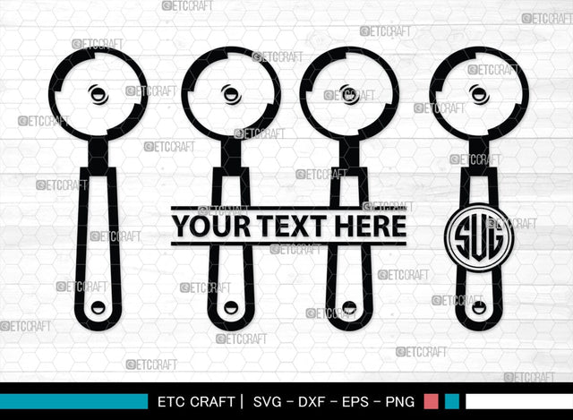 Pizza Cutter Monogram, Pizza Cutter Silhouette, Pizza Cutter SVG, Pizza Wheel Svg, Cutter Svg, Circle Knife Svg, SB00173 SVG ETC Craft 