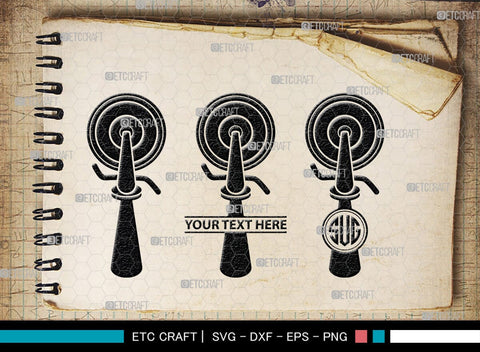 Pizza Cutter Monogram, Pizza Cutter Silhouette, Pizza Cutter SVG, Pizza Wheel Svg, Cutter Svg, Circle Knife Svg, SB00173 SVG ETC Craft 