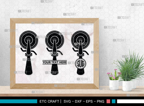 Pizza Cutter Monogram, Pizza Cutter Silhouette, Pizza Cutter SVG, Pizza Wheel Svg, Cutter Svg, Circle Knife Svg, SB00173 SVG ETC Craft 