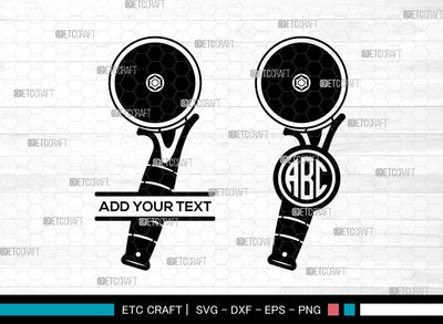 Pizza Cutter Monogram SVG, Pizza Wheel svg, Circle Knife Svg, Circle Monogram Svg, Cutter Svg, Pizza Cutter Svg SVG ETC Craft 