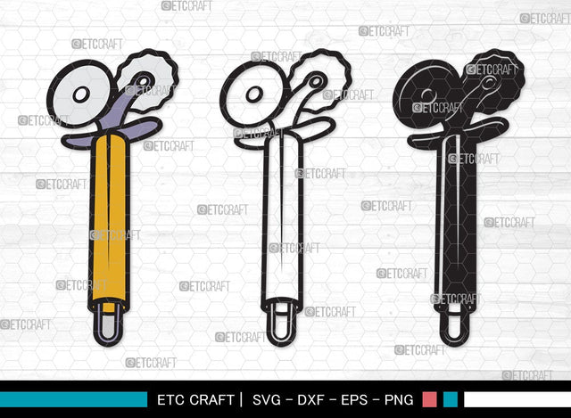 Pizza Cutter SVG Cut File | Pizza Wheel Svg | Circle Knife Svg | Pizza Svg | Pizza Cutter Clipart SVG ETC Craft 