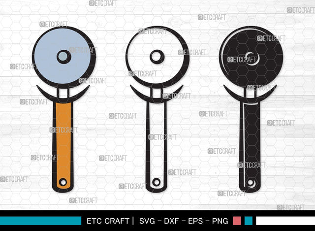 Pizza Cutter SVG Cut File | Pizza Wheel Svg | Circle Knife Svg | Pizza Svg | Pizza Cutter Clipart SVG ETC Craft 