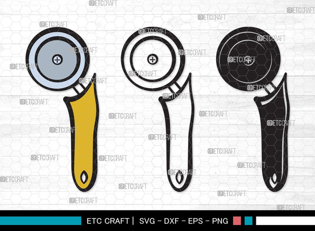 Pizza Cutter SVG Cut File | Pizza Wheel Svg | Circle Knife Svg | Pizza Svg | Pizza Cutter Clipart SVG ETC Craft 