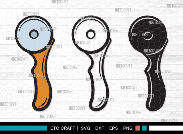 Pizza Cutter SVG Cut File | Pizza Wheel Svg | Circle Knife Svg | Pizza Svg | Pizza Cutter Clipart SVG ETC Craft 