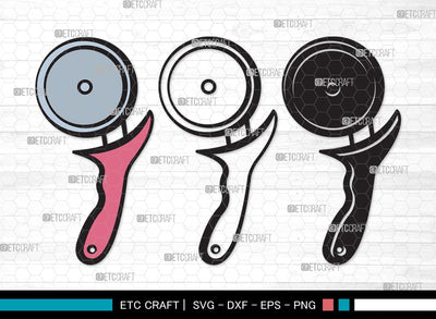 Pizza Cutter SVG Cut File | Pizza Wheel Svg | Circle Knife Svg | Pizza Svg | Pizza Cutter Clipart SVG ETC Craft 