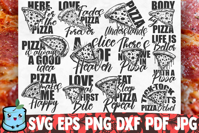 Pizza Lover SVG Bundle SVG MintyMarshmallows 