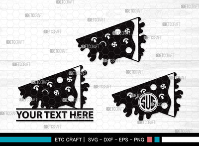Pizza Monogram SVG Cut File | Pizza Slice Svg | Food Svg | Pepperoni Pizza Svg | Pizza Day | Pizza Clipart SVG ETC Craft 