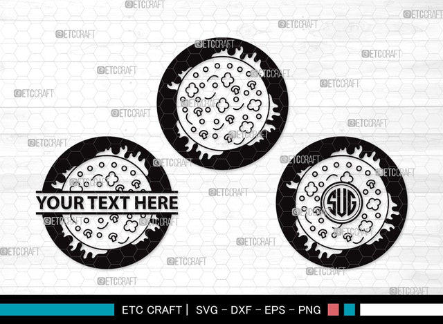 Pizza Monogram SVG Cut File | Pizza Slice Svg | Food Svg | Pepperoni Pizza Svg | Pizza Day | Pizza Clipart SVG ETC Craft 